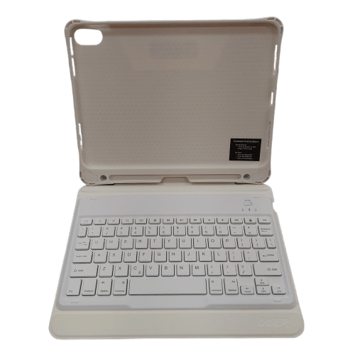 Laser Wireless Keyboard Case for iPad 10.9″ (White)