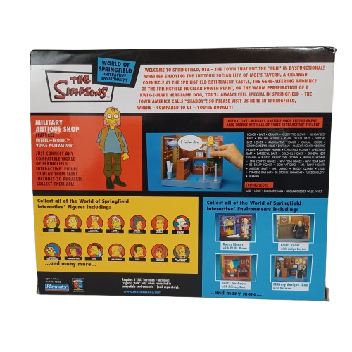 The Simpsons Military Antique Shop Interactive Environment Diorama In Box (LE)