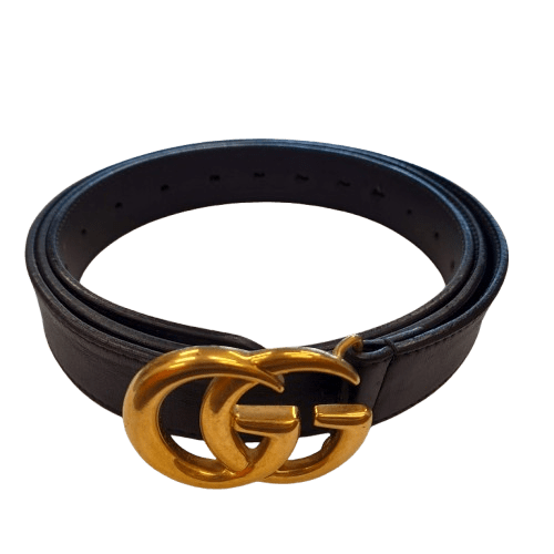 Gucci Marmont Men’s Belt (414516 AP00T), 120/48, Black, Good Condition, With Dust Bag
