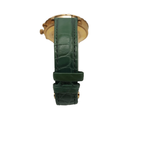 Ladies Green Swarovski Watch  *Scratch On Glass And Not Ticking