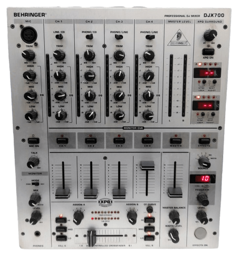 Behringer DJX700 5-Channel Pro DJ Mixer with Power Cable