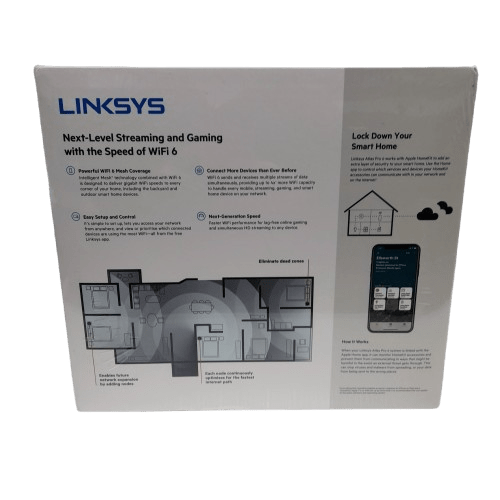 Linksys Atlas Pro 6 3-Pack Tri-Band Mesh WiFi Router Brand New Sealed
