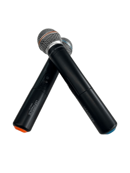 Livingstone Cordless Microphones Twin Pack With Hard Case