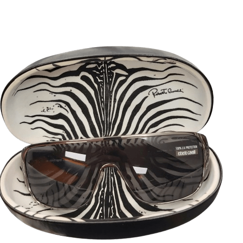 Robert Cavalli Sunglasses Icario Black With Hard Case – Acceptable condition (CP)
