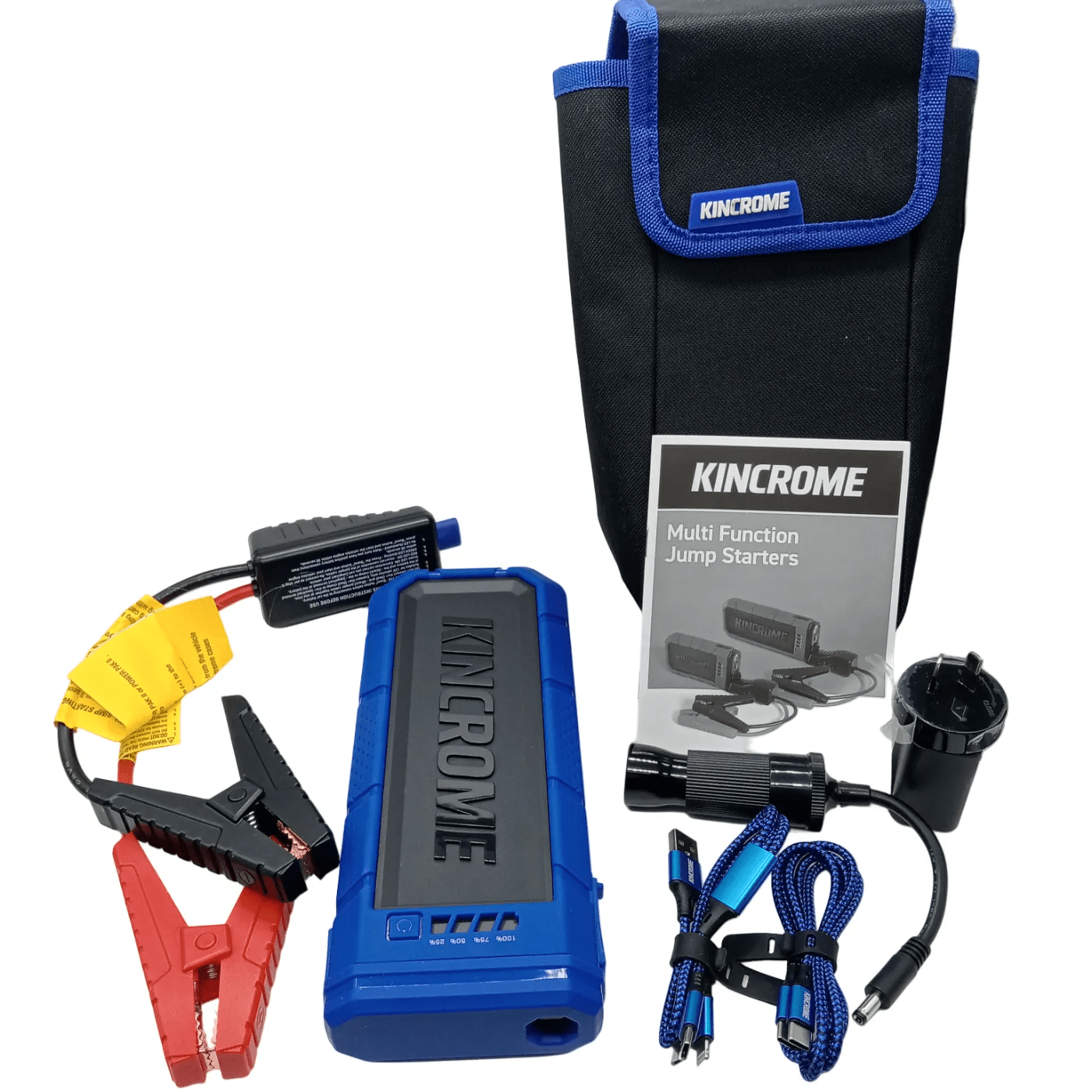 Kincrome KP1407 Jump Starter – Blue + Case + Cords
