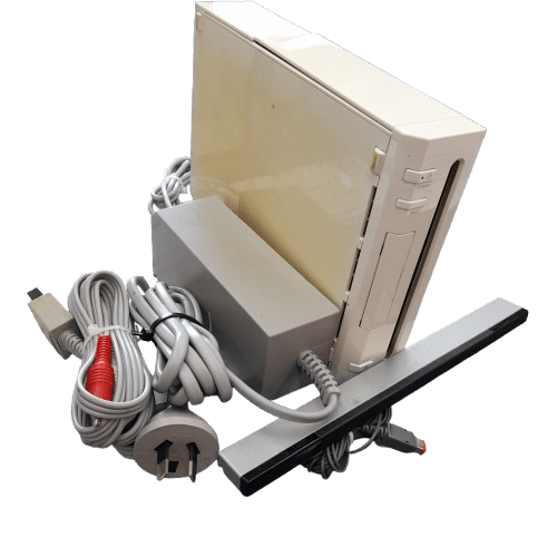 Nintendo WII Console RVL-001 With Cables Power Cord Motion Sensor White No Controller