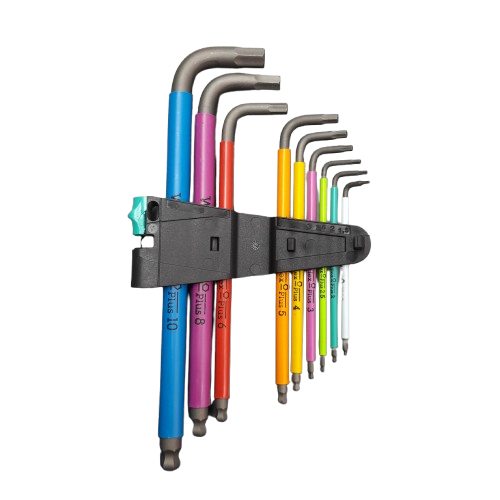 Wera 9 piece L Shape Metric Hex Key Set (MR)
