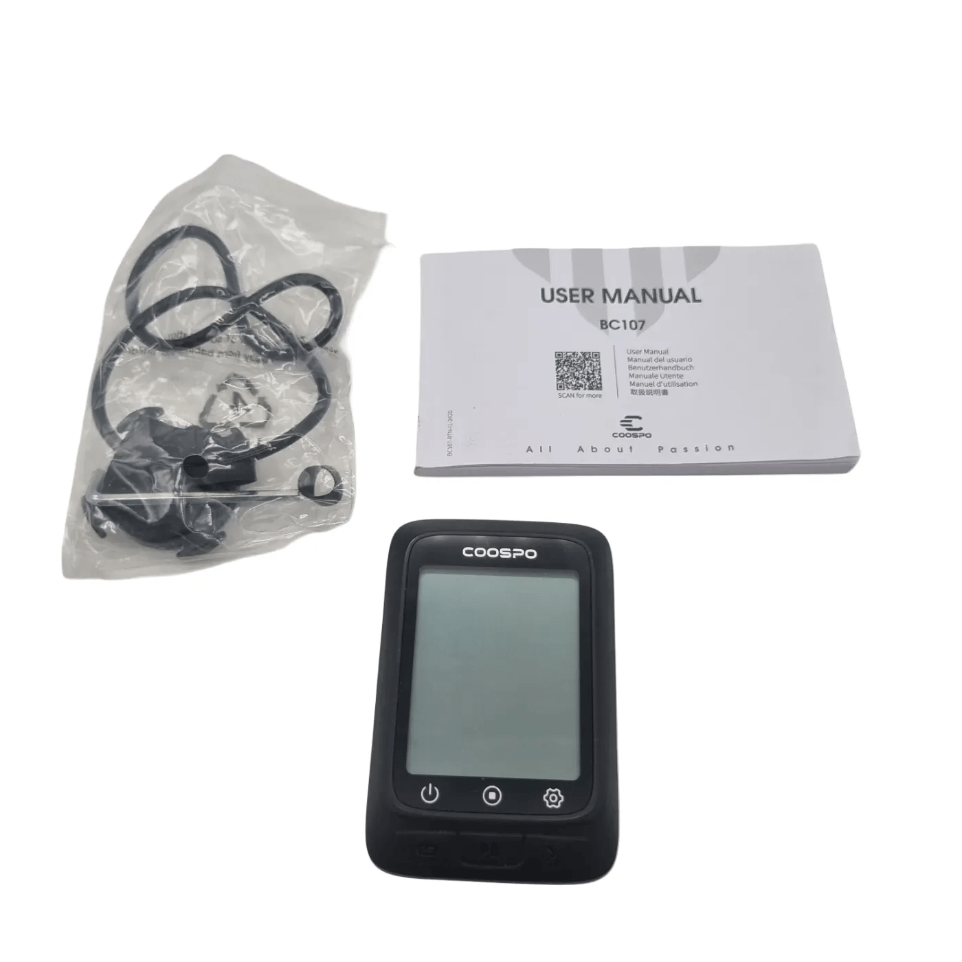 Coospo C107 Computer Bike GPS In Box + Mount + Manual