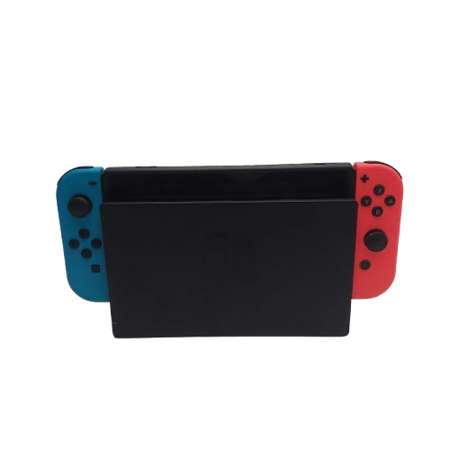 Nintendo Console HAC-001(-01) – Black with 2x Joy-Cons (Red + Blue), Power Cord & Dock