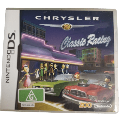 Nintendo DS Chrysler Classic Racing, Good Condition, Initials On Cartridge, With Case No Manual