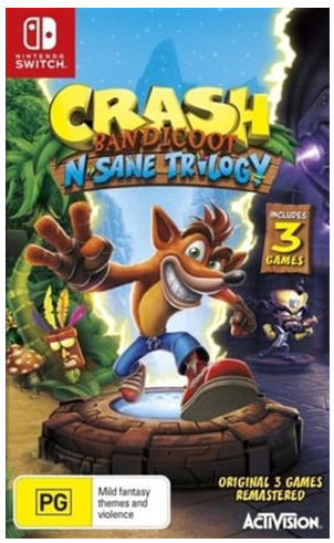 Crash Bandicoot N. Sane Trilogy nINTENDO sWITCH gAME gOOD cONDITION wITH cASE (cp1357250)
