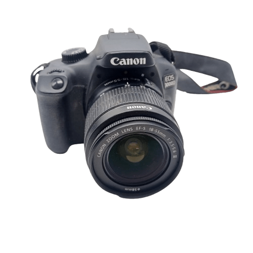 Canon EOS 3000D 18MP DSLR Camera With Canon 18-55mm Lens + Carry Bag + Strap + Charger (WR 1349247)