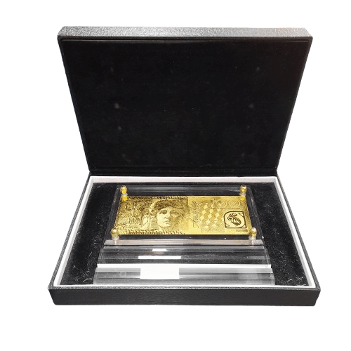 Gold Australian Replica 1996 Edition $100 Note in Case