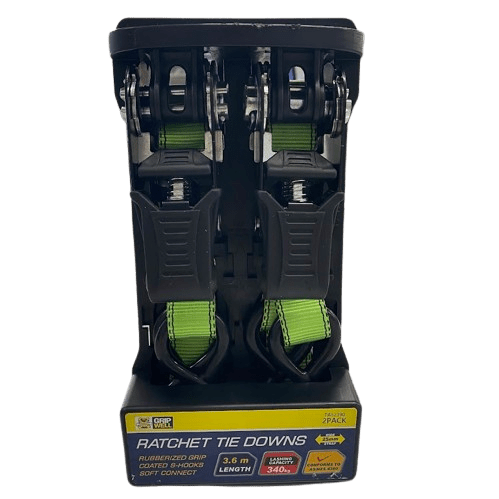 GripWell Ratchet Straps – Pair