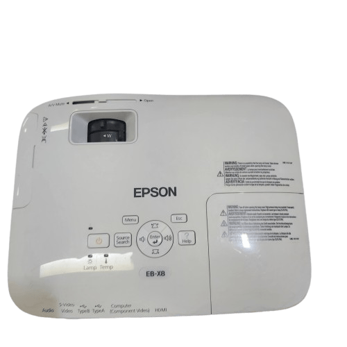 Epson Projector White With Power Cord And Remote – Good Condition