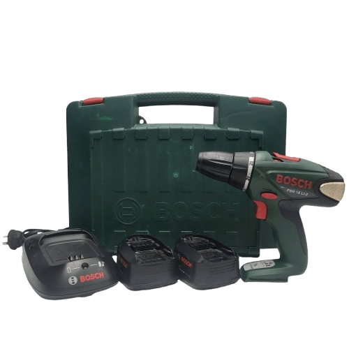 Bosch 18V Cordless Drill Driver Kit – 2x 2.0Ah Batteries, Charger & Hard Case (NA)