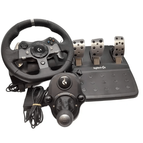 Logitech G920 Driving Force Racing Wheel & Pedals + Logitech Driving Force Shifter Bundle