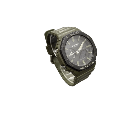 Casio G Shock protection GA2110SU Green Has A Scratched Face (WR)