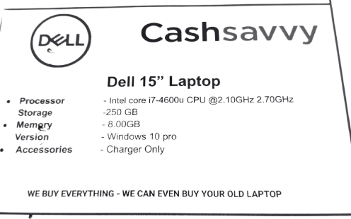 Dell Laptop E7440 Includes Charger