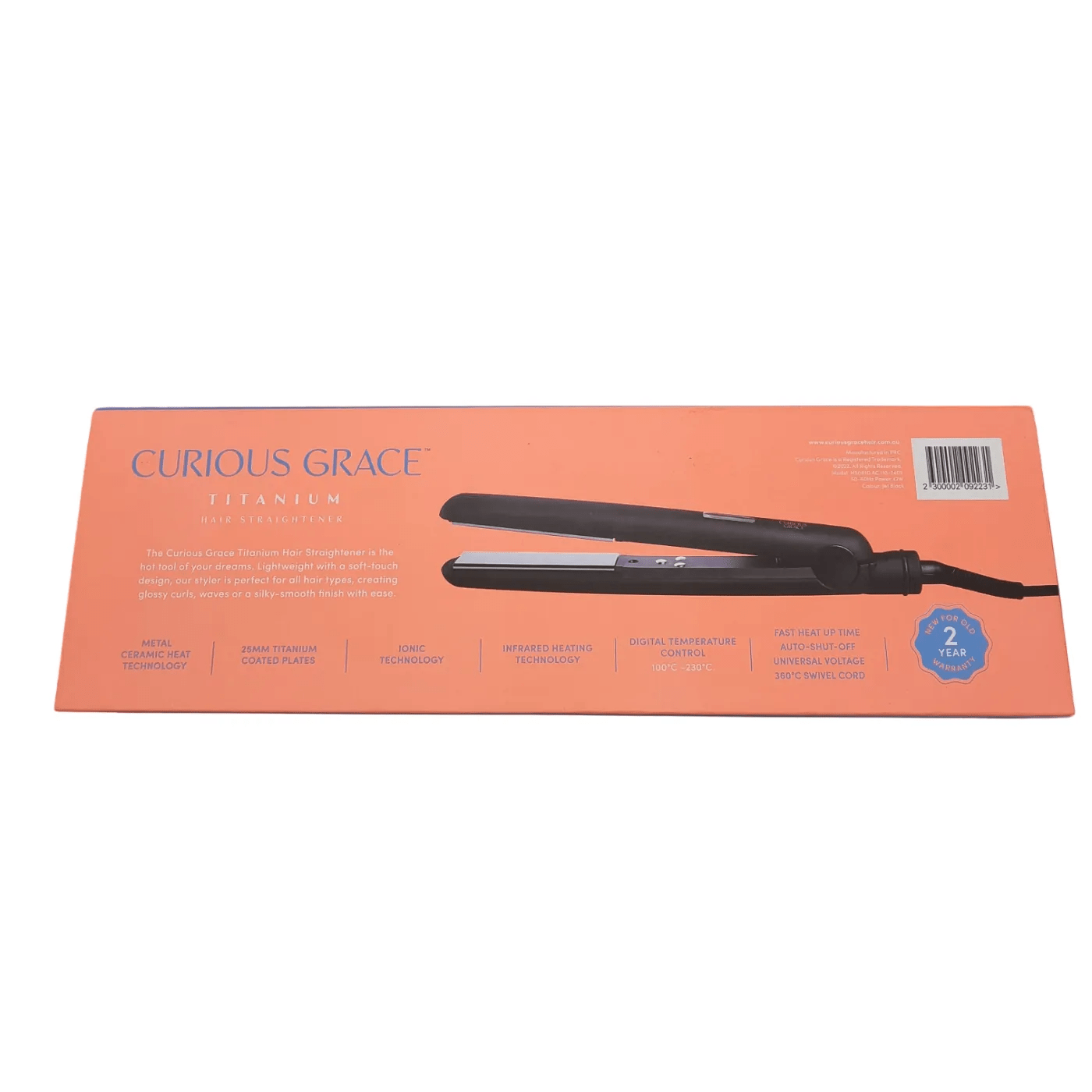 Curious Grace Hair Straightener HS061D – Sleek, Stylish & Effortless Styling