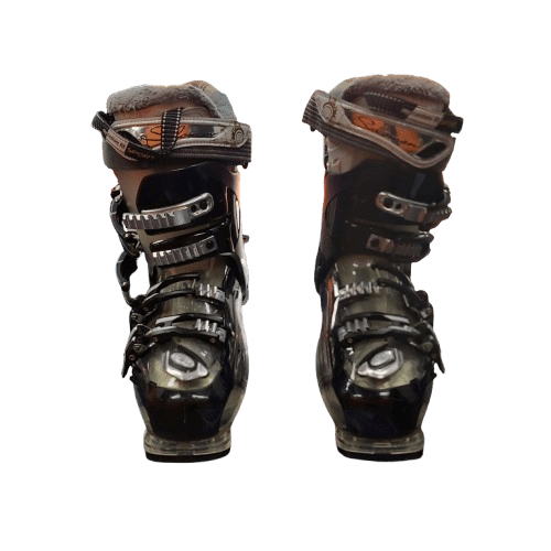 Custom Fit Ski Boots Black And Clear Size 24 With Orange Ski Market Racing Equipment