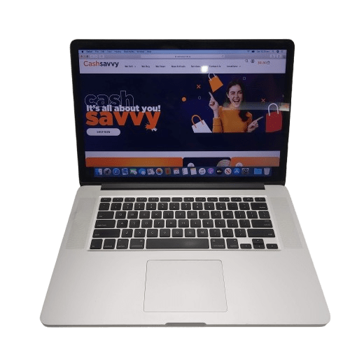 Apple MacBook Pro Silver 256GB 15-inch Mid 2015 With Case and Charger A1398
