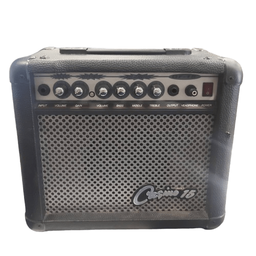 Casino G-15 15W Guitar Amplifier, Used Condition Some Damage To Sides (SHOWN), With 6.35mm Cable + 6.35-3.5mm Jack Adaptor (NA 1354045)