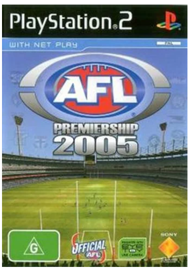 Playstation 2 AFL Premiership 2005, Very Good Condition, With Case No Manual