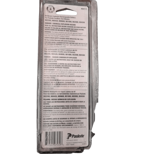 Paslode Battery 6V 1250mAh – Cordless NiCd Oval Battery (GE 1345203)