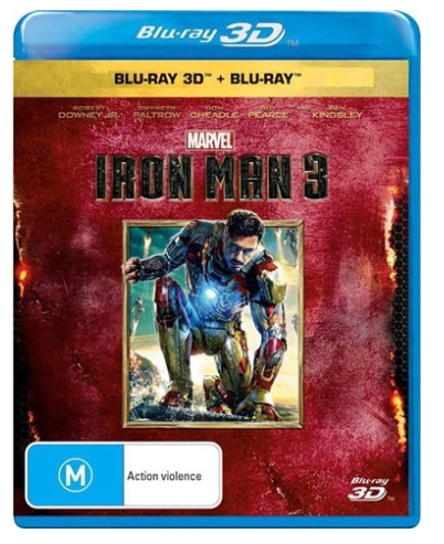 Iron Man 3 Blu Ray 3D + Blu Ray + Digital Copy – Very Good Condition