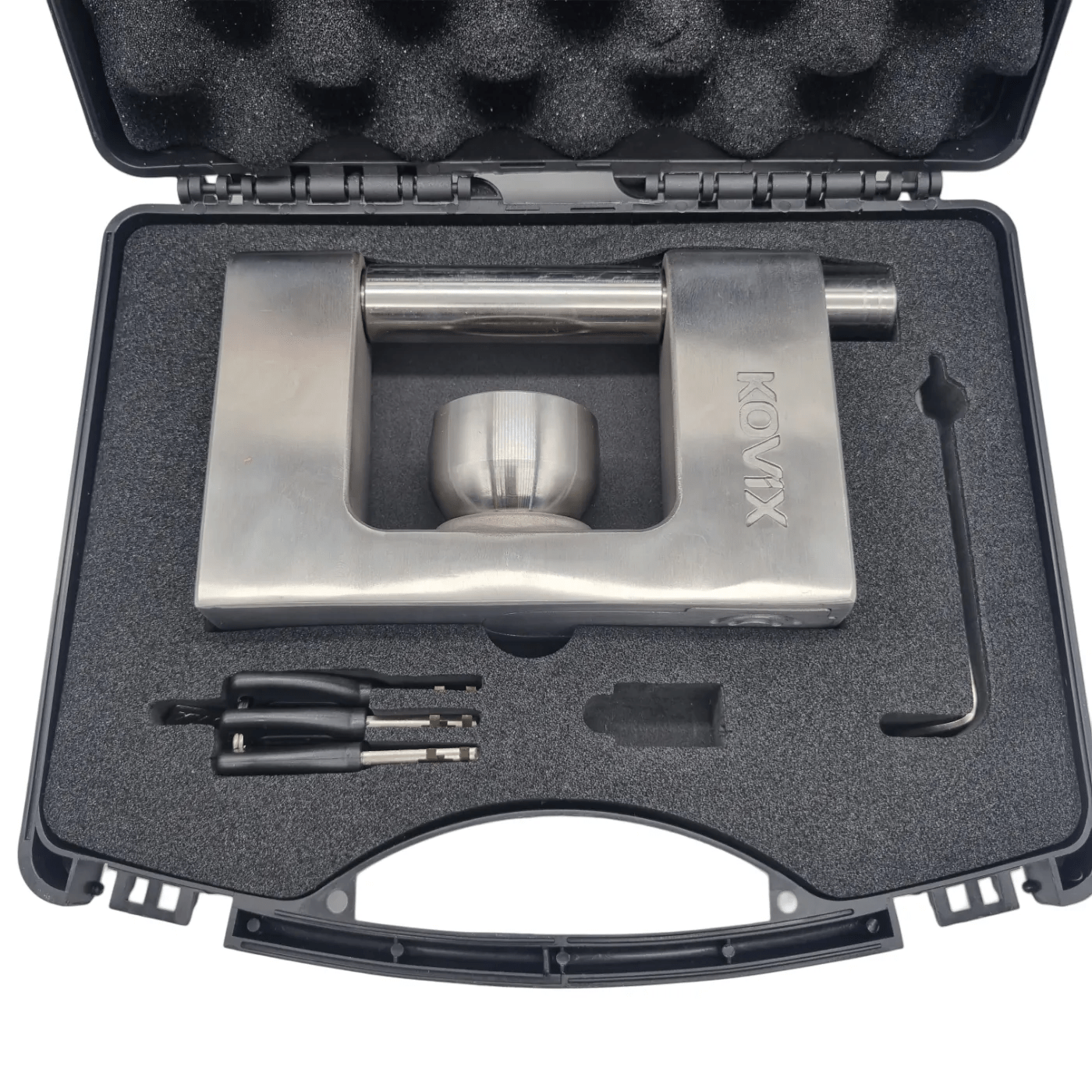 Kovix KTR18 Heavy-Duty Trailer Lock with Case and Keys