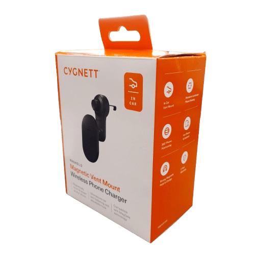 Cygnett MagHold Magnetic Window-Mount Wireless Car Charger – (LN)