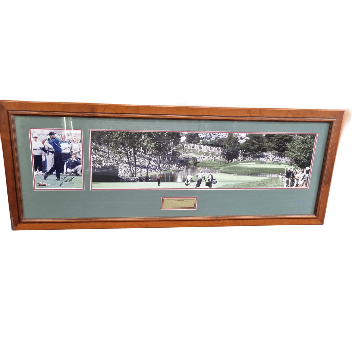 Magic Moments Memorabilia – Tiger Woods: Youngest Ever Player To Win All 4 Majors In Frame + COA *Pick Up Only* (WR 1346750)