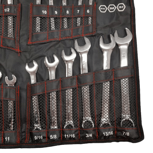 ToolPRO 22 Piece Combination Spanner Set – Metric & SAE (MR 1343701)