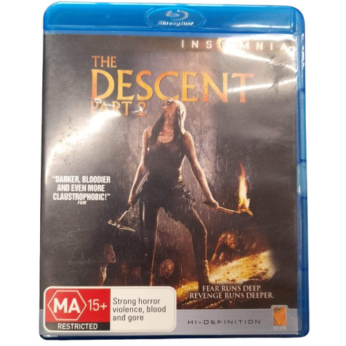 The Descent, Part 2 (2009) Bluray, Excellent Condition With Case
