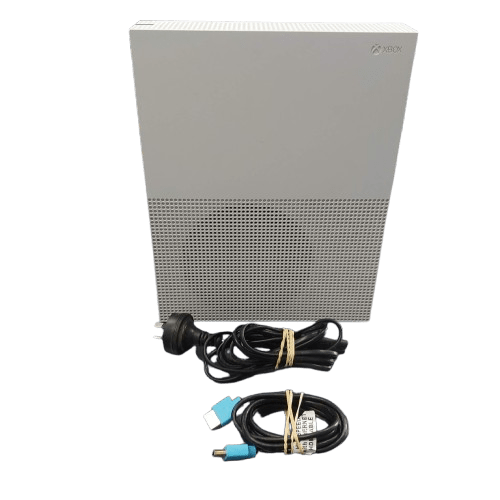 Microsoft XBOX One S 1681 Console, White, 1TB, With Power + HDMI, NO Controller, VERY GOOD CONDITION