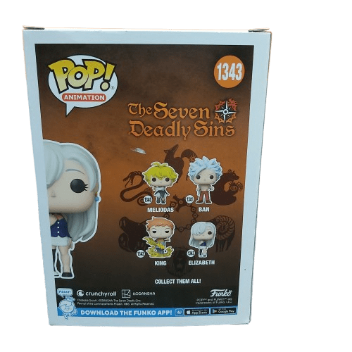 Funko Pop Elizabeth The Seven Deadly Sins Number 1343 Good Condition (CP1344585)