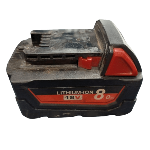Milwaukee C18 PCG Caulking Gun, Used Condition, Engraved Name On Side, With Generic Branded 18v 8.0Ah Replacement Battery
