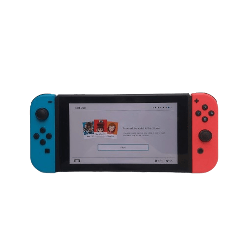 Nintendo Console HAC-001(-01) – Black with 2x Joy-Cons (Red + Blue), Power Cord & Dock
