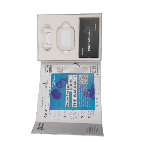 BlueAnt Pump Air Ultra Premium ANC True Wireless Earbuds – White (JN)
