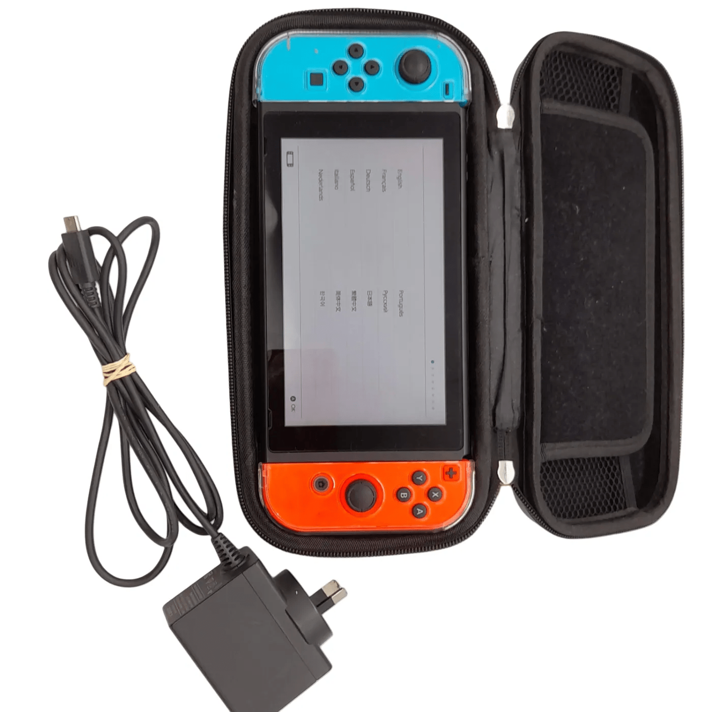 Nintendo Switch Console With Charger and Case
