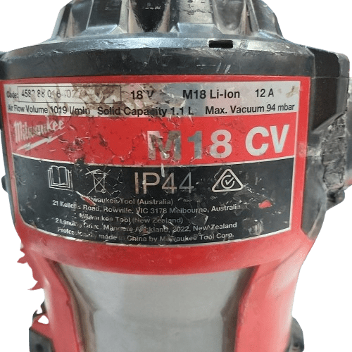 Milwaukee Vacuum m18cv Red And Black – Acceptable Condition