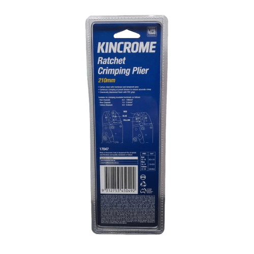 Kincrome Ratchet Crimping Pliers 210mm 17047 (MR)