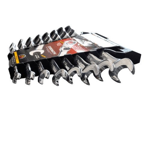 8 Piece 72-Tooth 12 Point XL Locking Flex Head Ratcheting Combination SAE Wrench Set (LN)
