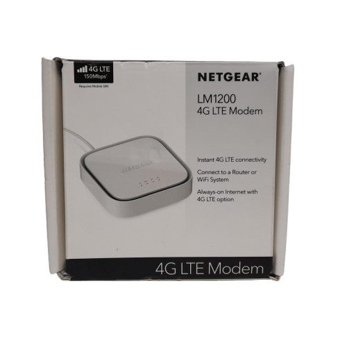 Netgear LM1200 4G LTE Modem with Accessories in Box (JN)