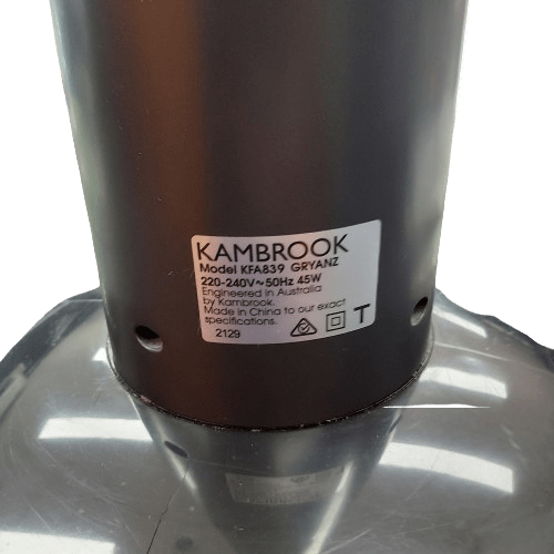 **LOCAL PICK UP ONLY** Kambrook KFA839 116cm Arctic LED Display Tower Fan. Black, With Remote – Crack In Base **LOCAL PICK UP ONLY**  (NA 1353739)