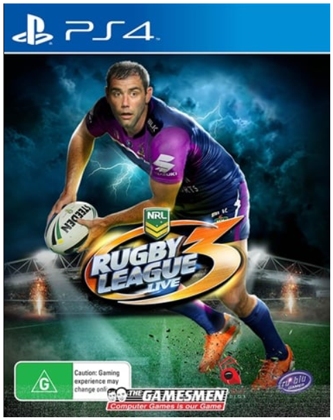 Sony Playstation 4 Rugby League Live 3, Very Good Condition, With Case + Manual (CP 1254620)