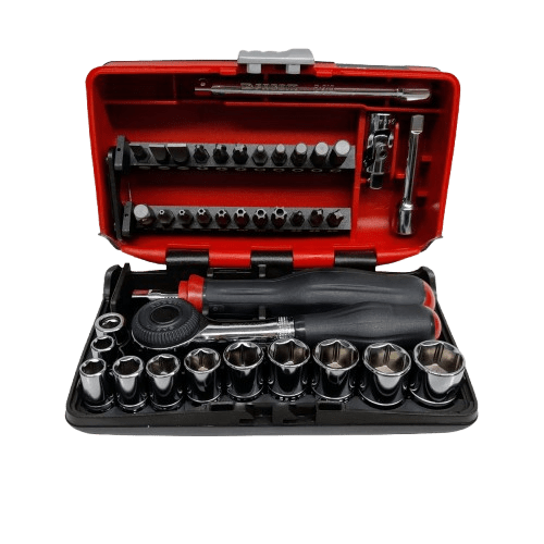 Facom R.360NANOPB 38Pce 1/4” Socket Bit Set with Ratchet Like New
