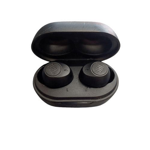 JBL TUNE115TWS Earbuds, Black, Average Condition, Some Scuffing To Case, With Charge Case Only