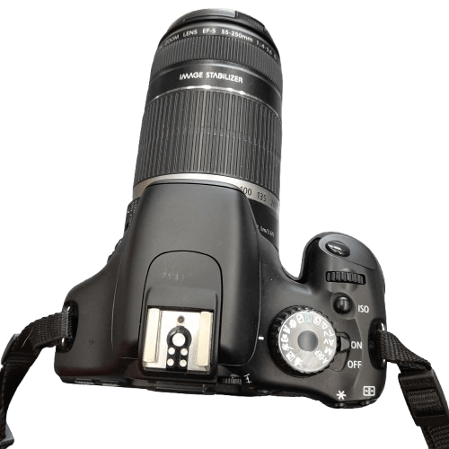 Canon Camera EOS 550D Black With Smaller Lens And Strap In The Bag